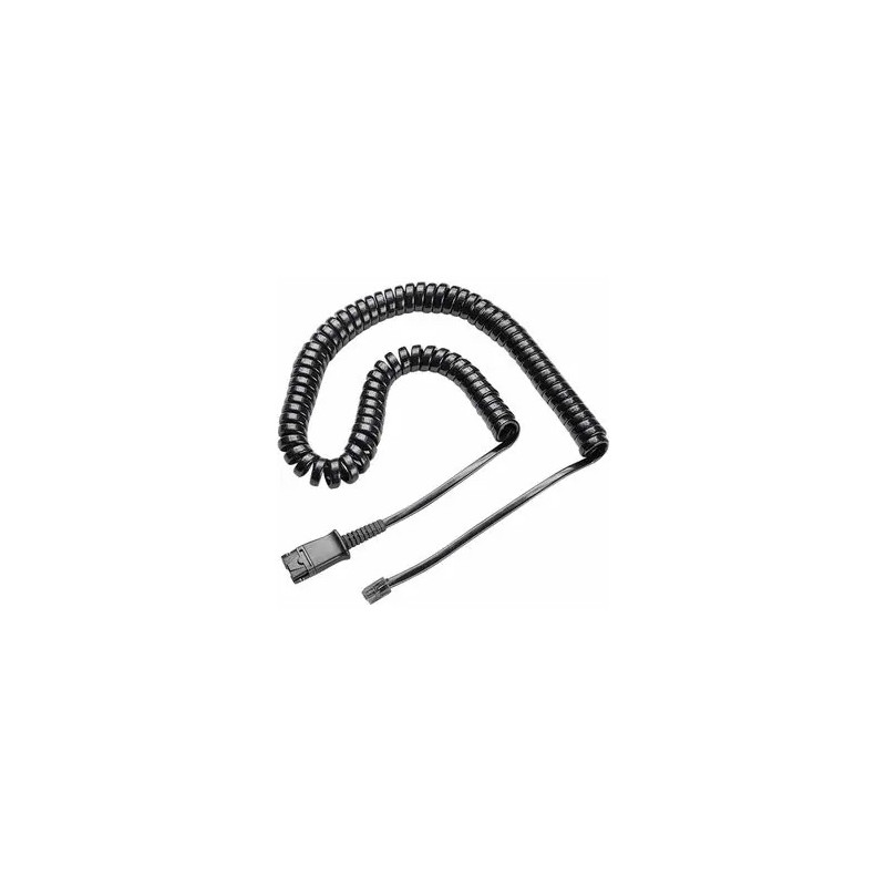HP POLY CABLE, COIL, QD TO MALE MODULAR PLUG M12/M22, VISTA U10