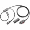 HP POLY Y-ADAPTER TRAINING CABLE 4 PIN QD WITH MUTE AND QUICK DISCONNECT CLAMP