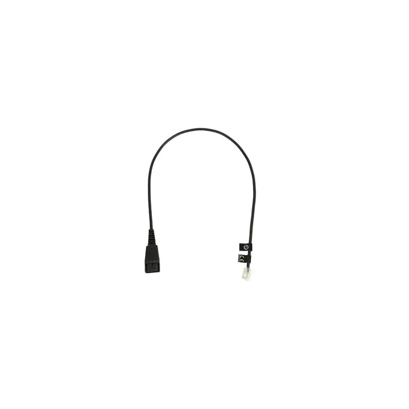 JABRA QD TO RJ9 STRAIGHT BOTTOM CORD, 0.5M