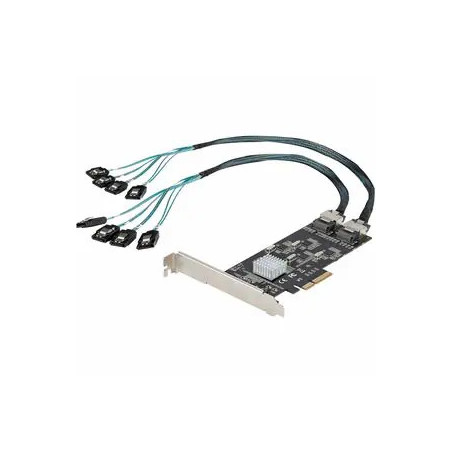 STARTECH SATA PCIe, 8 PORTS, NON-RAID, 6GBPS, SATA III, 4 CONTROLLERS, 2YR