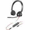 HP POLY BLACKWIRE 3325 UC, STEREO , CORDED USB-C HEADSET, 3.5MM INC USB-A ADAPTOR