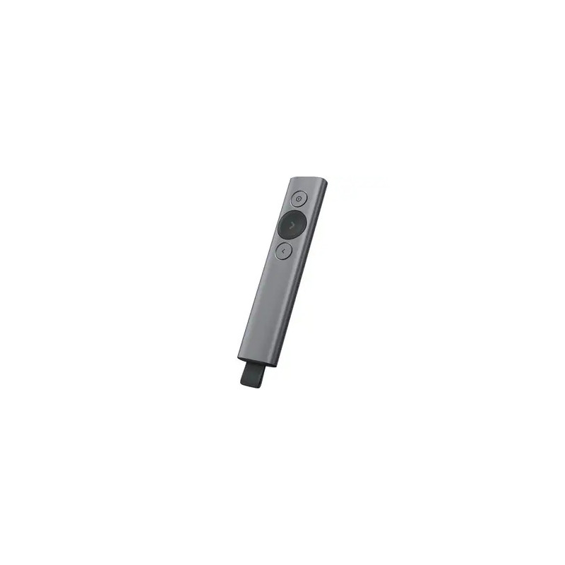 LOGITECH SPOTLIGHT WIRELESS PRESENTATION REMOTE,2.4GHZ USB RECEIVER,BT,SLATE,30M RANGE-1YR