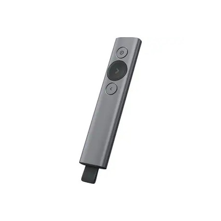 LOGITECH SPOTLIGHT WIRELESS PRESENTATION REMOTE,2.4GHZ USB RECEIVER,BT,SLATE,30M RANGE-1YR