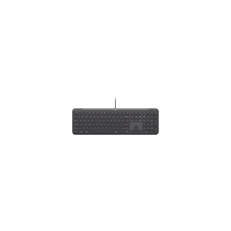 LOGITECH K620, WIRED KB, USB-C, GRAPHITE, 2YR WTY, USB ADAPTOR SOLD SEPARATELY