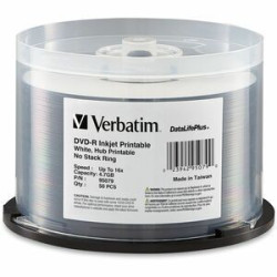 50Pk DVD-R Spindle IJ Wide