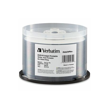 50Pk DVD-R Spindle IJ Wide