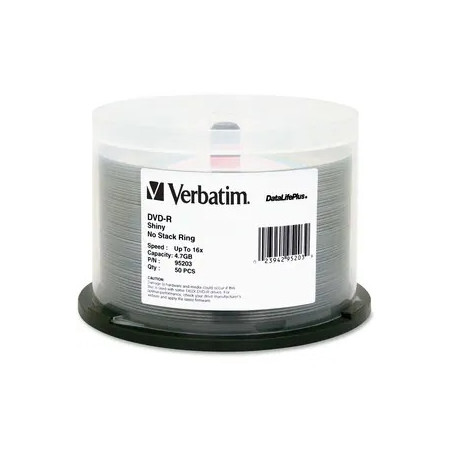 DVD-R 4.7GB 50Pk Bulk Silver Shiny 16x