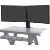 WORKFIT DUAL MONITOR KIT ERGOTRON BLACK