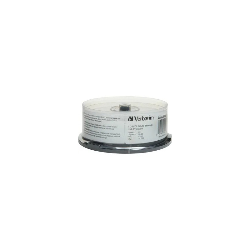 97284 BD-R DL 50GB 25Pk Spindle White Wi