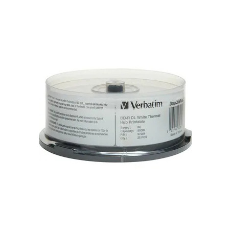 97284 BD-R DL 50GB 25Pk Spindle White Wi