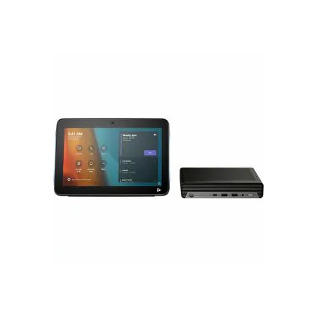HP POLY STUDIO BASE KIT G9 PLUS FOR MS TEAMS, HP MINI PC W/ TC10 CONTROLLER (NO CAMERA)