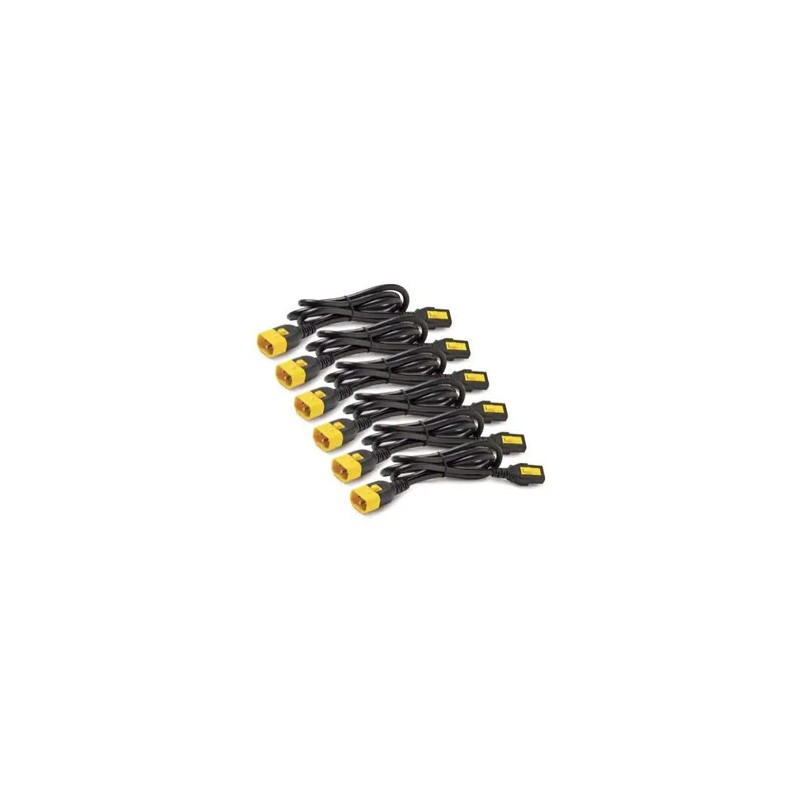 APC POWER CORD KIT (6 PACK), C13 TO C14, 1.2M, (BLACK) - 2YR
