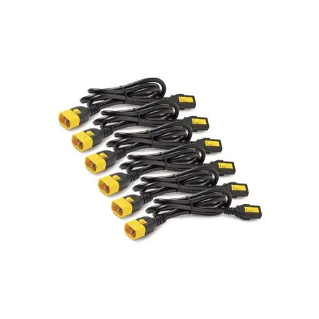 APC POWER CORD KIT (6 PACK), C13 TO C14, 1.2M, (BLACK) - 2YR