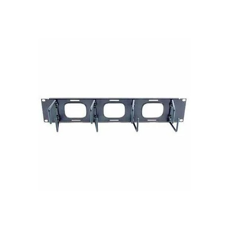 APC (AR8428) 2U HORIZONTAL CABLE ORGANIZER W/ PASS-THRU BLACK
