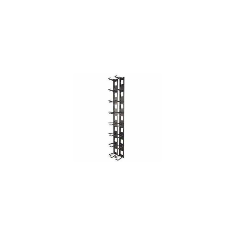 APC (AR8442) VERTICAL CABLE ORGANIZER, 8 CABLE RINGS, ZERO U(SET OF 2)