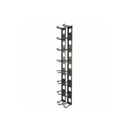 APC (AR8442) VERTICAL CABLE ORGANIZER, 8 CABLE RINGS, ZERO U(SET OF 2)