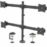 STARTECH QUAD MONITOR DESK MOUNT 27", 8KG, FULL MOTION, H/ADJ, VESA, BLACK, 5YR