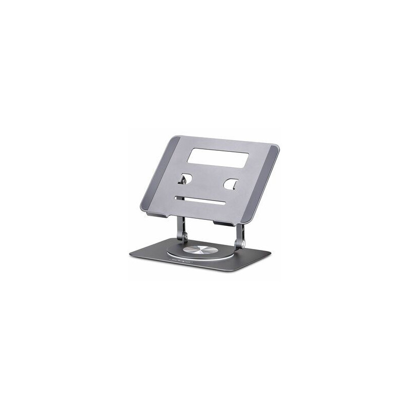 STARTECH ROTATING LAPTOP STAND, 360 SWIVEL, ERGONOMIC DESK RISER, 5 YR