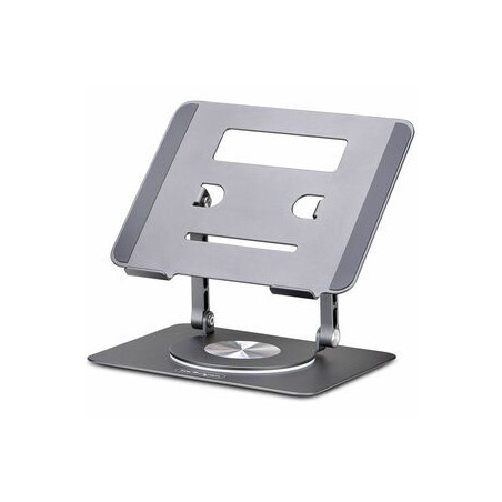 STARTECH ROTATING LAPTOP STAND, 360 SWIVEL, ERGONOMIC DESK RISER, 5 YR
