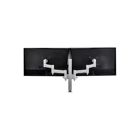 400MM POST WITH 2 460MM MONITOR ARMS SIL