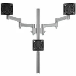 TRIPLE MONITOR MOUNT H SILVER