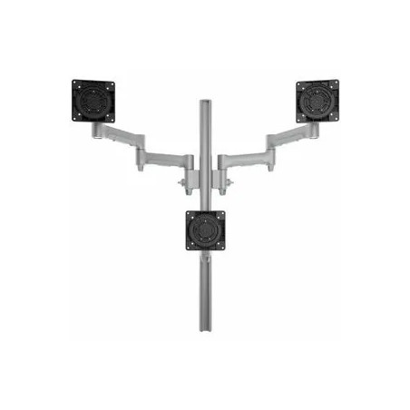 TRIPLE MONITOR MOUNT H SILVER
