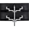 ATDEC QUAD DESK MOUNT SILVER