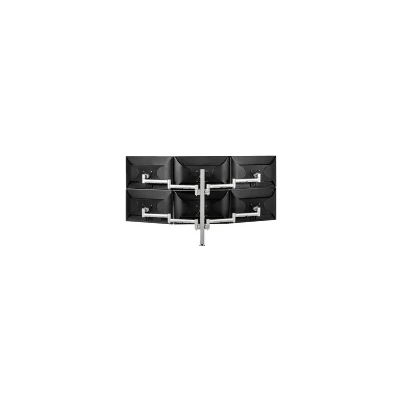 ATDEC SIX DISPLAY DESK MOUNT SILVER