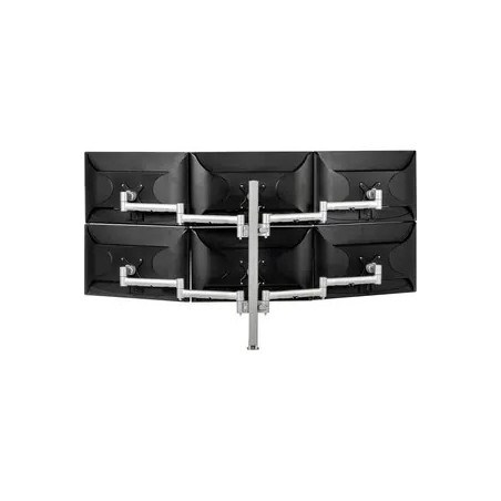 ATDEC SIX DISPLAY DESK MOUNT SILVER