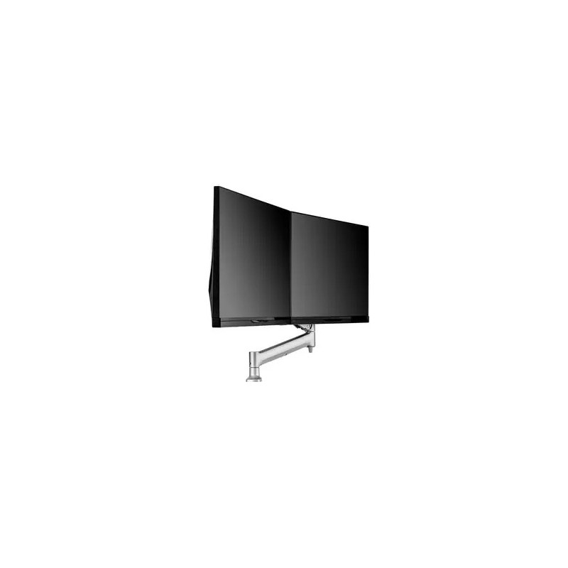 ATDEC DUAL RAIL DESK MOUNT SILVER
