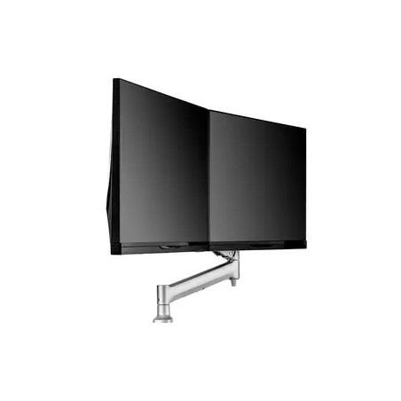 ATDEC DUAL RAIL DESK MOUNT SILVER