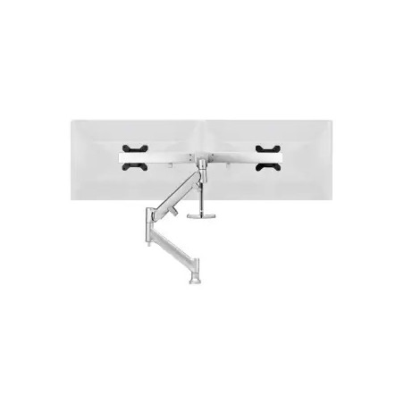 ATDEC DUAL RAIL DESK MOUNT SILVER