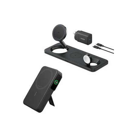 QI2 MAGNETIC 3-IN-1 CHARGING PAD BLACK